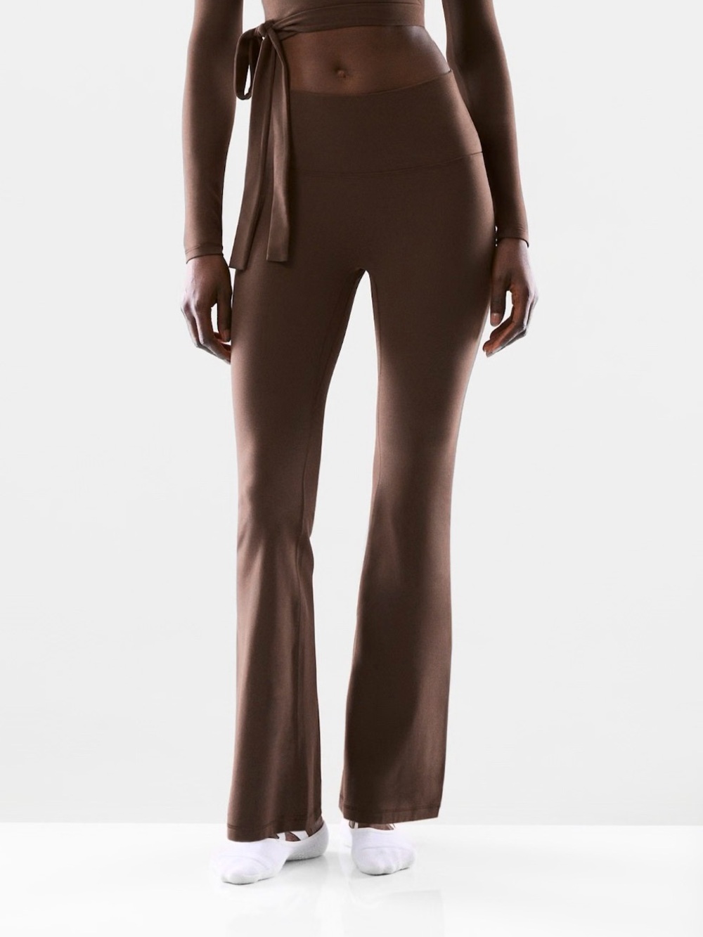 Aritzia Golden - flare brown butter leggings
